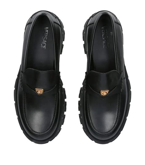 versace loafers medusa face